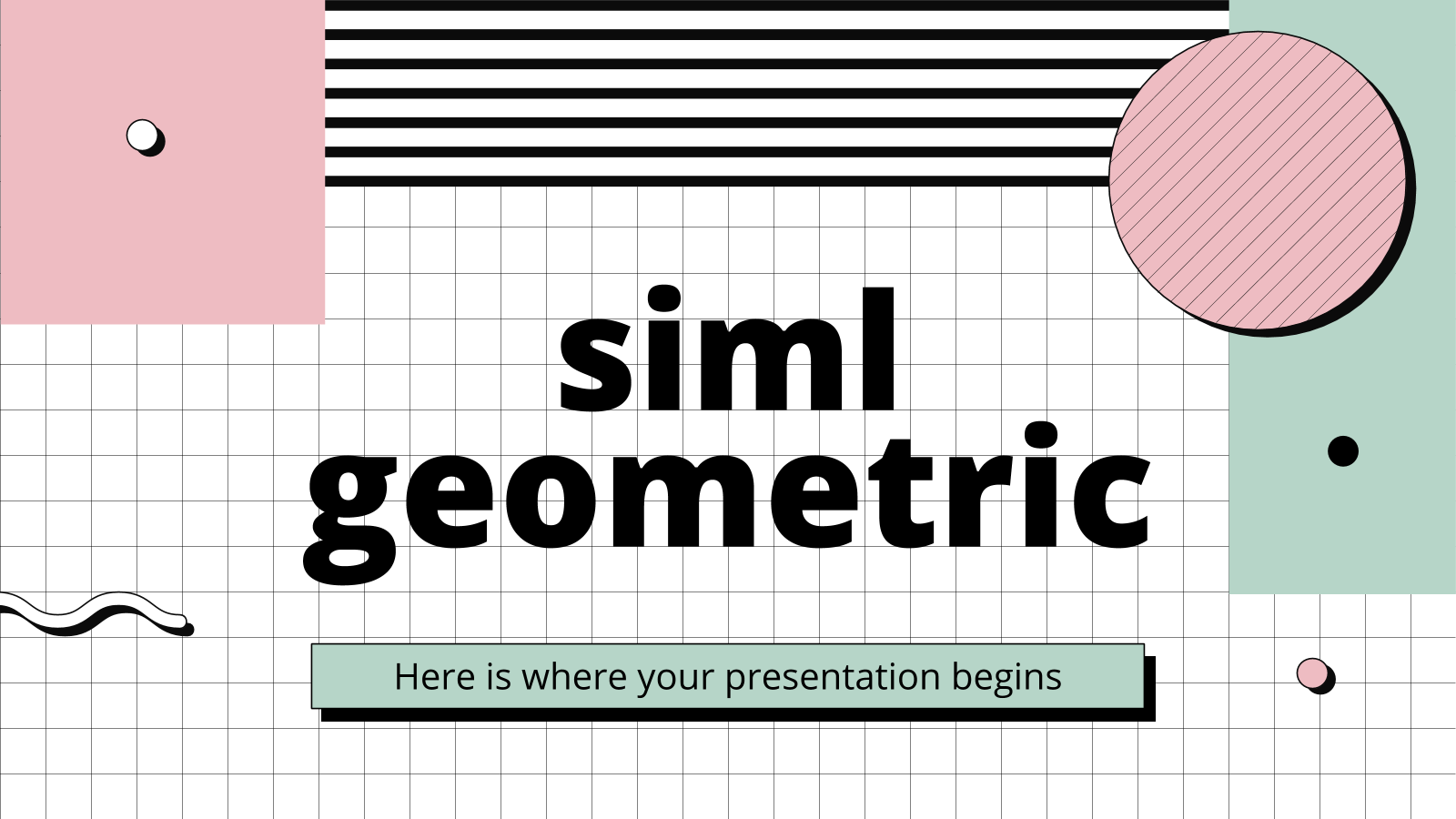 Siml Geometric PowerPoint模板